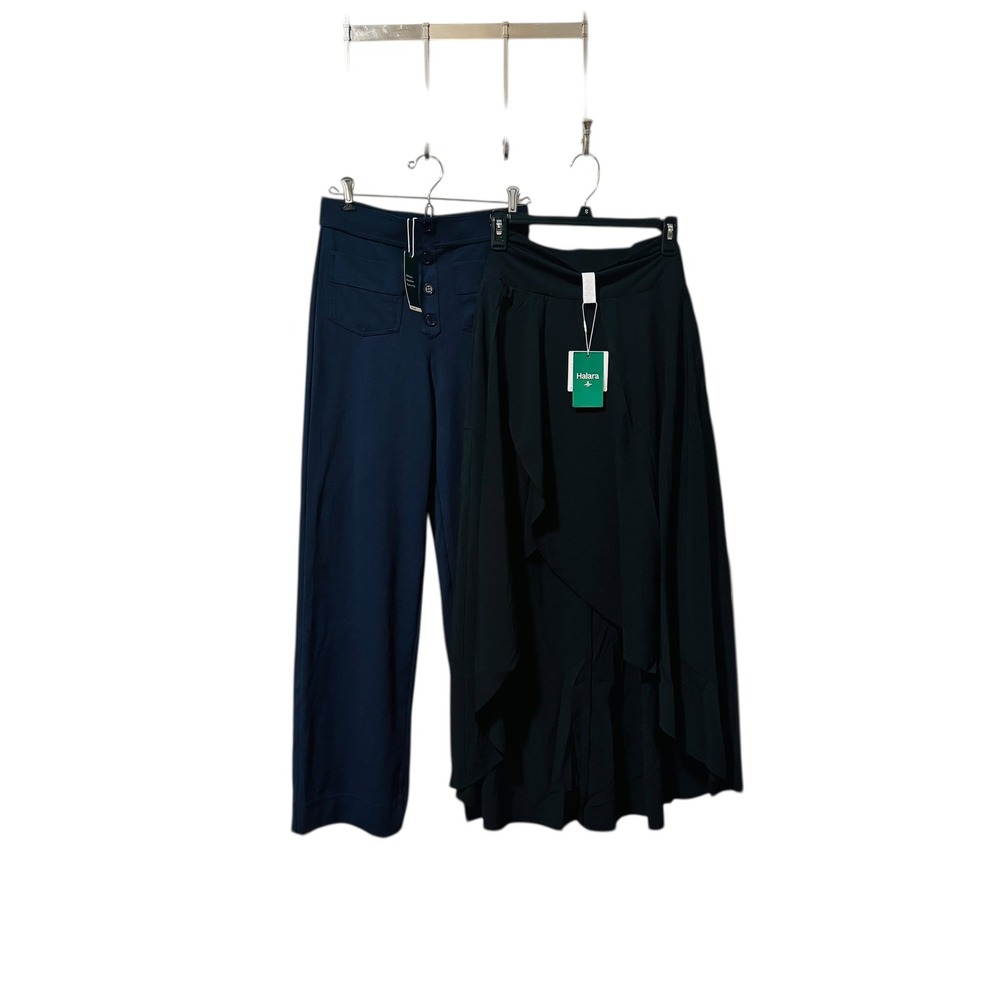 Halara‎ Lot Womens Wide Leg Pants and Ruffle Pants Navy Black XS NWT